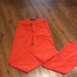 Joes coral/red flare pant